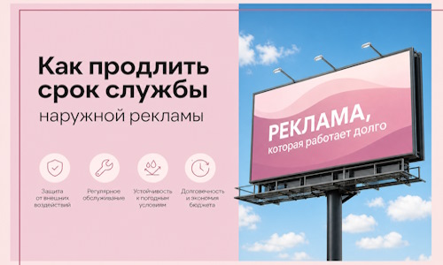 Как продлить срок службы наружной рекламы в  Саратове