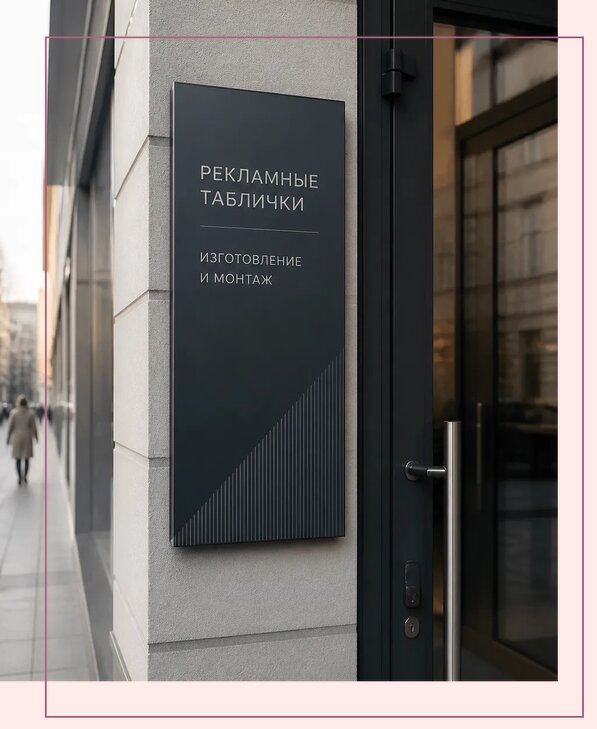 Рекламные таблички в Саратове по цене от 4605 р. | Аванза-Срт