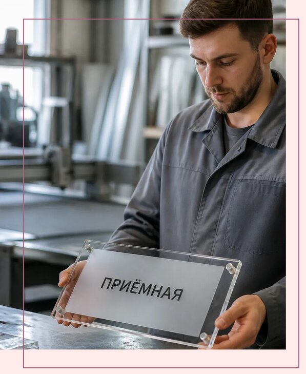 Таблички из оргстекла на заказ в Саратове от 3991 р. | Аванза-Срт