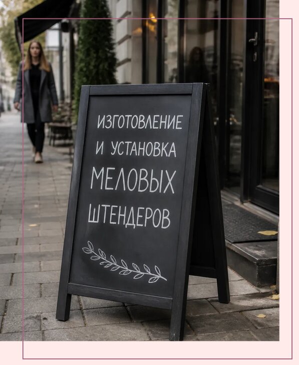Меловые штендеры в Саратове по цене от 6651 р. | Аванза-Срт